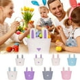 thumbnail image 1 of kladzum Easter Basket Easter Bunny Baskets with Cute Ears, Easter Bunny Storage Gifts Basket Easter Party Gifts Basket Bunny Bucket Easter Party Supplies, 1 of 4