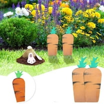 kladzum Easter Yard Stakes Easter Decoration Easter Carrots Outdoor Yard Signs Easter Bunny Decor Yard Sign Easter Stakes for Outdoor Yard Garden Party Supplies