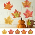 thumbnail image 1 of kladzum Fake Fall Leaves Halloween Decor Simulated Single Maple Leaf Fall Classroom Decoration Maple Leaf Halloween Party Decorations 50pcs Fake Maple Leaves for Party Wedding Thankgiving Decor, 1 of 7