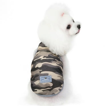 kladzum Fashion Pet Spring and Summer Camouflage Print Patchwork Costumes Pet vests Dog Clothes and Costumes on Clearance