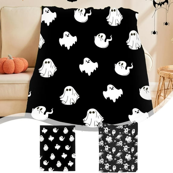 kladzum Halloween Blanket Halloween Decorations Halloween Themed Blanket Party Blanket Flannel Bed Blanket 27.56x39.37" Sofa Throw Blanket Halloween Gifts