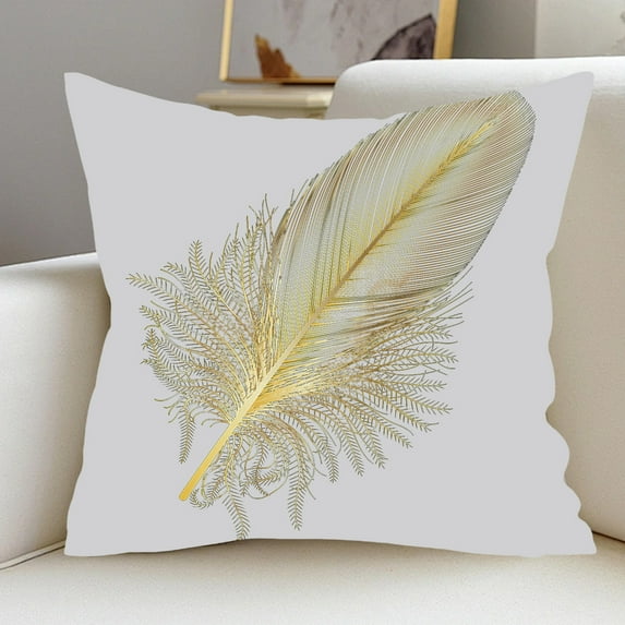 kladzum Holland Velvet Gold Stamped Pillowcase Home Bedside Cushion Cover Office Nap Pillow Cover Car Cushion Cover