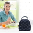 thumbnail image 1 of kladzum Large Capacity Lunch Box BagPortable Insulated Lunch BagThickened Bento Bag with Pattern, Lunch Bag, 1 of 6