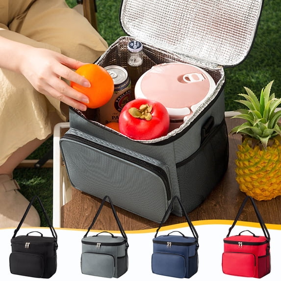 kladzum Lunch Bag for Women & Men Adult Insulated Lunch Box, with Adjustable Shoulder Strap Lunch Box Reusable Food Lunch Containers Folding Cooler Lunch Tote Bags for Work, Travel, Outdoor