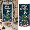thumbnail image 1 of Merry Christmas Door Cover 6.7x3 Ft Exquisite Printed Door Curtains Decorations Background Door Covers Hanging Fabric Winter Holiday Decor, 1 of 6