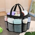 thumbnail image 1 of kladzum Mesh Shower Caddy Portable for College Dorm Rooms Necessity 8 Pocket Large Capacity Shower Bag for Beach Swimming Gym Bathroom Basket, 1 of 8