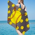 thumbnail image 1 of kladzum Microfiber Beach Towel Super Lightweight Colorful Bath Towel Sandproof Beach Blanket Multi-Purpose Towel for Travel Swimming Pool 30x60 Inch Beach Towel!, 1 of 3