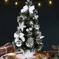 thumbnail image 1 of kladzum Mini Christmas Tree Christmas Tabletop Decor Artificial Christmas Trees Xmas Desktop Decoration Tree Set Christmas Tree with LED Lights, 1 of 9