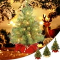 thumbnail image 1 of kladzum Mini Christmas Tree, Christmas Tree Decorations Miniature Artificial Tree Ornaments Home Christmas Gifts, 1 of 6