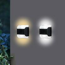 kladzum Outdoor Lights Solar Lights Outdoor Water Proof Dusk To Night Solar Lights for Outside Up and Down Lighting Solar Wall Fence Lights, Night Light