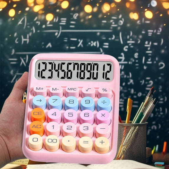 kladzum Pocket Size Mini Calculator Small Calculators Handheld Basic Calculator, 12-Digit LCD Display Office Calculators for Home School Kids Teacher Gifts