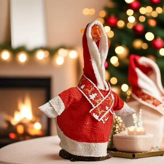 kladzum Porch Goose Outfits Christmas Decorations Christmas Gooses Clothes 23 Inches Large White Gooses Holiday Clothes Gooses Decoration Clothing