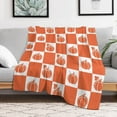 thumbnail image 1 of kladzum Pumpkin Print Throw Blanket 51"x39.3" Thanksgiving and Christmas Gifts Blanket Sofa Bedding Decorative Blankets Soft Cozy Travel Blanket for Bed, Couch, Office, Car, Dormitory, 1 of 6