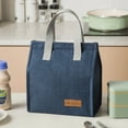 thumbnail image 1 of kladzum Reusable Lunch Box for Men/Women, Insulated Lunch Bag Meal Bag Vertical Portable Cationic Bento Bag Insulation Bag Rice Box Bag Large Capacity Lunchbox for Work Office Picnic Beach, 1 of 9