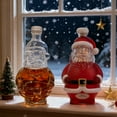thumbnail image 1 of kladzum Santa Claus Bottle Whiskey Decanter 10oz Clear Glass Bottles Exquisite Wine Decanter, Unique Shaped Whiskey Bottle Enhance Your Wine Style for Bar, Party, Banquet, Gifts, Collection, 1 of 7