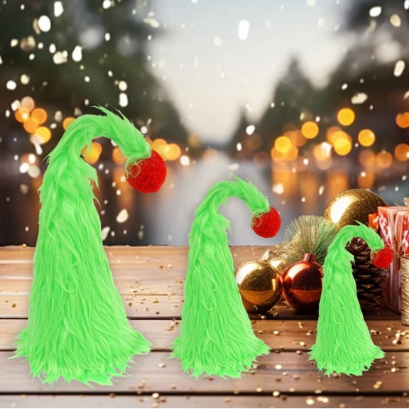 kladzum Small Christmas Trees Christmas Tabletop Decorations 3 Piece Set of Green Mini Christmas Tree Ornaments Pines for Holiday Party Home Desktop Decoration