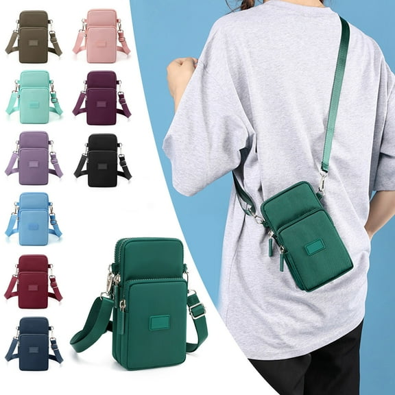 kladzum Small Lightweight Shoulder Bag for Women, Mini Strap Bag Crossbody Backpack with Hole with Headphone Hole Strap Backpack Hiking Backpack Multipurpose Crossbody Chest Bag