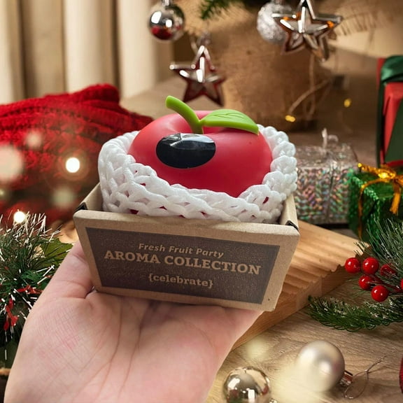 kladzum Solid Car Air Freshener Long Lasting Aroma, Unique Apples Shaped Air Fresheners for Home, Home Decor Scented Candle Style Room Deodorizer, Christmas Holiday Gifts