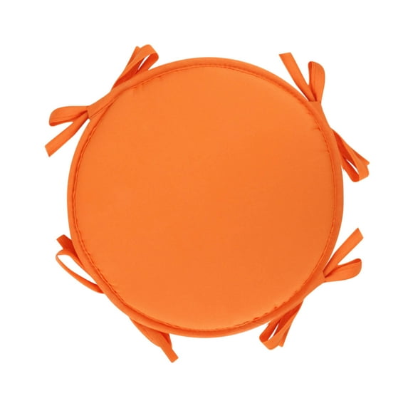 kladzum Solid Color Seat Cushion Round Chair Pads 15" Indoor Outdoor Chair Cushions with Ties, Chair Cushion for Dining Chairs, Office Chair Cushion for Travel, Camping, Trip