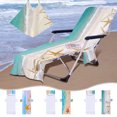thumbnail image 1 of kladzum Summer Beach Chair Covers with Side Pockets Boho Pool Lounge Chair Towel Covers Microfiber Beach Towel for Outdoor Garden Courtyard Patio Beach Supplies, 1 of 8