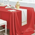 thumbnail image 1 of kladzum Table Cloth Rectangle Table Seamless Satin Tablecloth Rectangular Silkys Soft Tablecloth for Restaurant Wedding Banquet Party Event Decoration, 60x84" Table Cover, 1 of 6