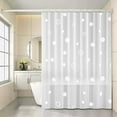 thumbnail image 1 of kladzum Thickened Shower Curtain 71"x71" Waterproof Shower Curtain Liner Punch-free Bathroom Partition Shower Curtains with 13 Hanging Rings for Bath, Kitchen, Shower Room, 1 of 7