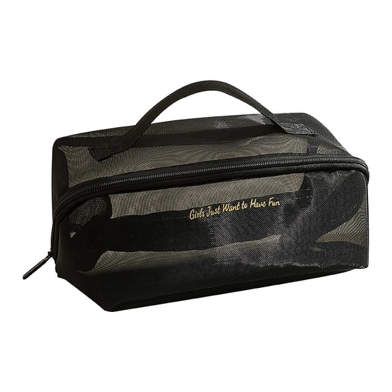 kladzum Travel Makeup Bag Large-capacity Mesh Cosmetic Bag Transparent and Toiletry Bag Cosmetics Storage Bag Travel Toiletry Bag Storage Organizer Pouches