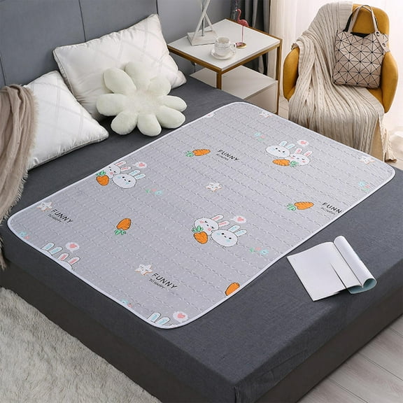 kladzum Waterproof Mattress Pad, Oversized 59x39.37" Quilted, Bed Pad for Incontinence Protection Menstrual Washable, Large Reusable Sheet Bed Pads Bedwetting Underpads for Kids Adults Elderly Pet