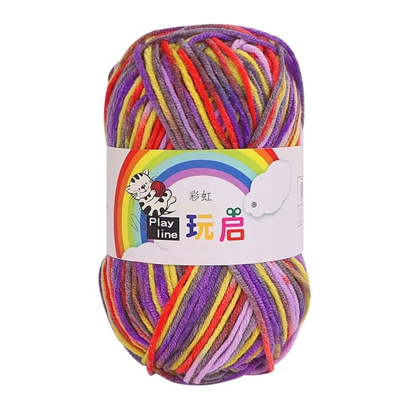 kladzum Yarn for Crocheting Soft Knitting Yarn for Crafts Multicolor Yarn Hand-made DIY Scarf Sweater Coat Bar Needle Thread Baby Line Thick Wool Yarn on Clearance