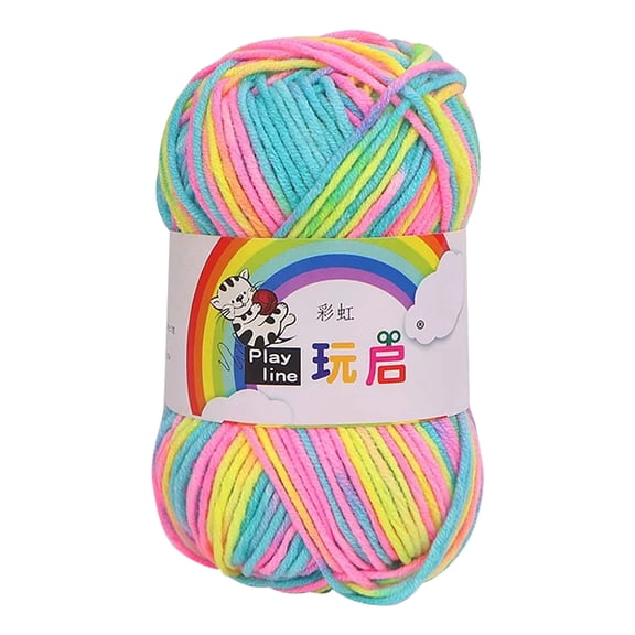kladzum Yarn for Crocheting Soft Knitting Yarn for Crafts Multicolor Yarn Hand-made DIY Scarf Sweater Coat Bar Needle Thread Baby Line Thick Wool Yarn