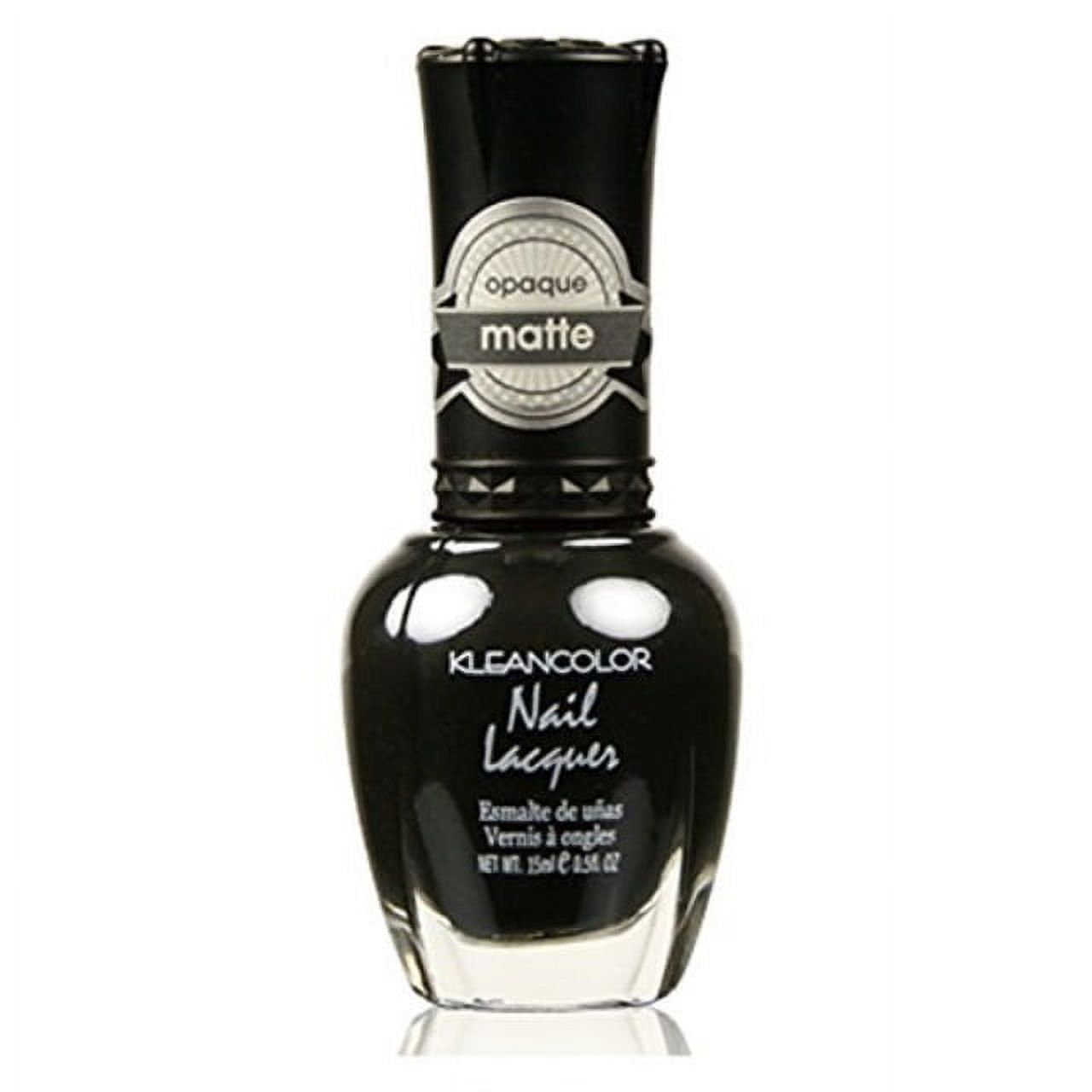 kleancolor matte finish nail polish matte black