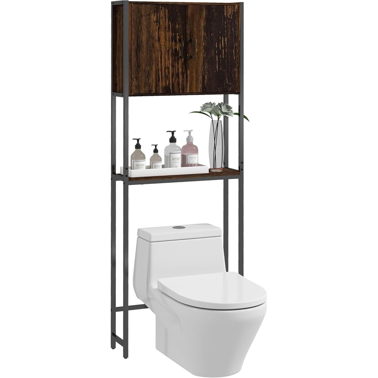 kleankin Industrial Over The Toilet Storage Cabinet, Bathroom Space ...