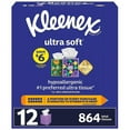 thumbnail image 1 of kleenex ultra soft 3 ply facial tissues 12 pack, 1 of 4