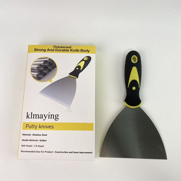 klmaying Putty knives,Spackle Knife, Paint Scraper, Scraper Tool, No Rusting, Perfect For Repairing Drywall, Removing Wallpaper, Mud, Plaster Scraping
