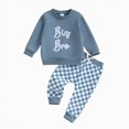 thumbnail image 1 of kmaduk Big Brother Little Sister Matching Outfits Long Sleeve Romper/Sweatshirt Pants Set Cute Baby Fall Winter Clothes, 1 of 7