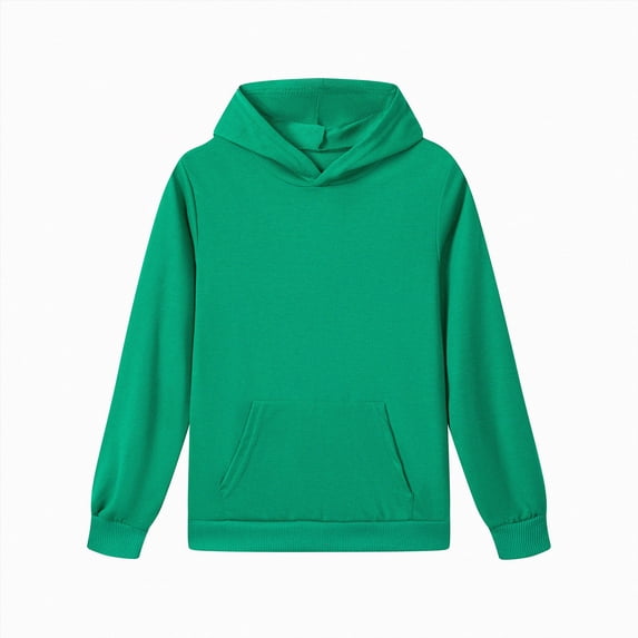 kmaduk Boys Pullover Hoodie Sweatshirts for Kids, Teen Boys 5-16 Years (Green, 2-3 Years)