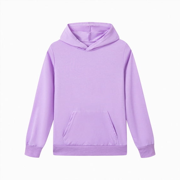 kmaduk Boys Pullover Hoodie Sweatshirts for Kids, Teen Boys 5-16 Years (Purple, 3-4 Years)