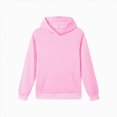 thumbnail image 1 of kmaduk Boys Pullover Hoodies Soft Solid Classic Pull-On Hooded Sweatshirts for Kids (3-14 Years) (Pink, 15-16 Years), 1 of 4