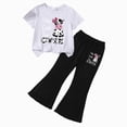 thumbnail image 1 of kmaduk Girl Clothes Cute Cool Girl Tops Splicing Pants 2 Piece Girls Summer Outfits 6-14 Years M,Size 2-3 Years, 1 of 4