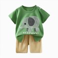 thumbnail image 1 of kmaduk Infant Toddler Baby Boys Summer Clothes 3 6 12 18 24 Months 2T 3T 4T 5T Boys Outfits Sleeveless Shark Print Tank Top Shorts Set size 3-6 Months, 1 of 5