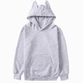 thumbnail image 1 of kmaduk Kids Cotton Hoodies Toddler Fall Pullover Hooded Medium Weight Sweatshirts with Pocket for Boys and Girls (Grey, 11-12 Years), 1 of 7