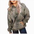 thumbnail image 1 of kmaduk Light Camo Hoodies for Teen Girls Cute Sweatshirt Maple Leaf Print Oversized Fleece Sweatshirts Pullover Tops with Pocket (Grey, 2-3 Years), 1 of 6