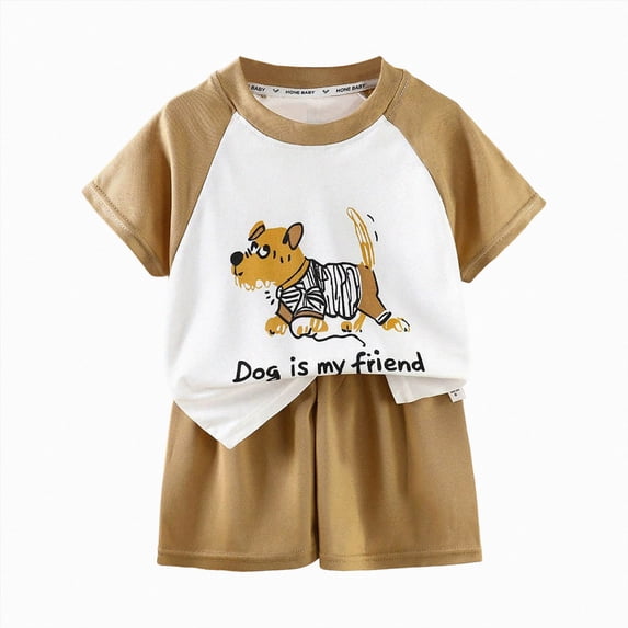 kmaduk Toddler Pajamas Cotton Summer Pjs Boy Jammies Dinosaur Train Sleepwear Short Sets size 12-18 Months