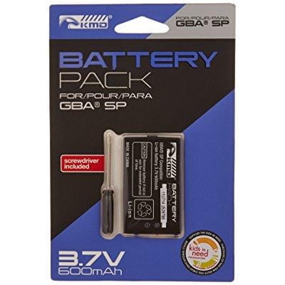 KMD GBA SP Replacement Lithium Ion Battery with Screwdriver