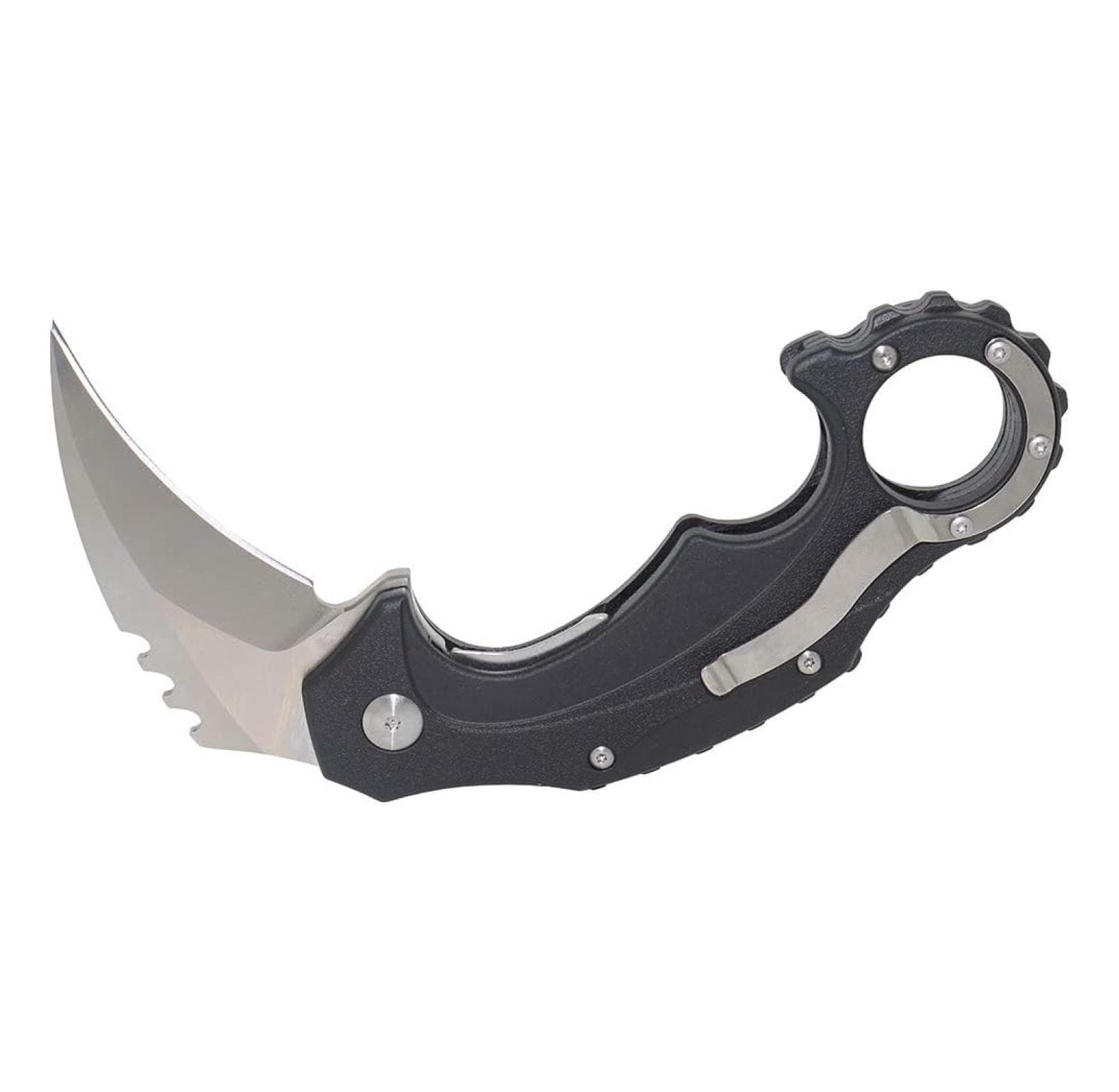Blade Back Handle kni189 blade folding claw Survival knife D2 steel (Sanding blade Black ...