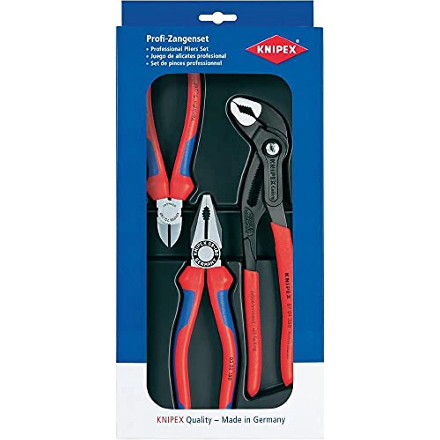 knipex 00 20 09 v01 pliers set (3 piece)