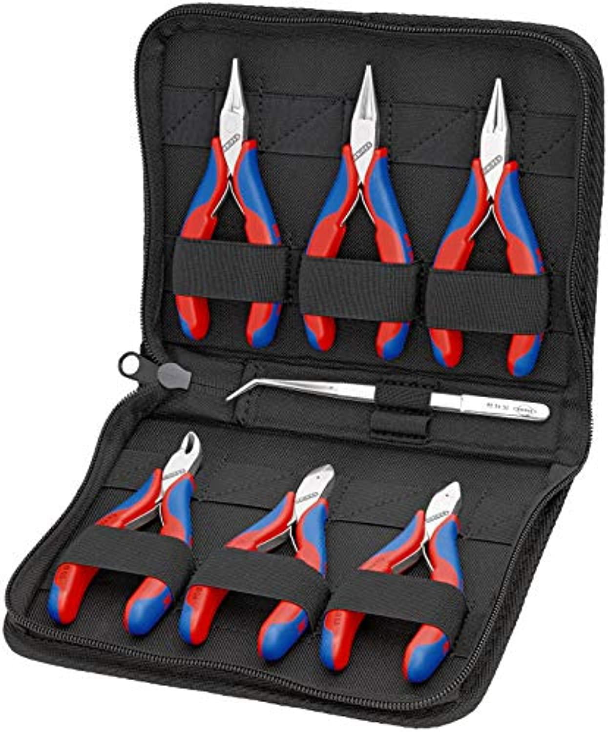 knipex 00 20 16 electronics pliers sets (7 piece)