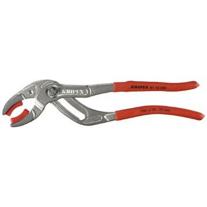 Knipex - Plastic Pipe Grip Pliers Plastic Jaws Chrome 250mm - 75mm Capacity