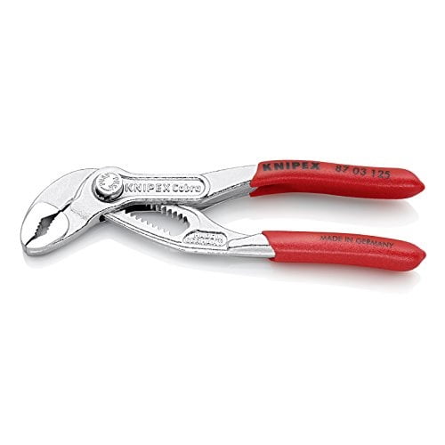 knipex 87 03 125 water pump pliers"cobra" 4,92" chrome plated