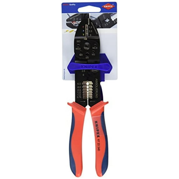 knipex 97 22 240 sb crimping pliers 9,45" in blister packaging